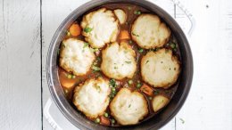 Jillian Harris cites her Alberta roots as the reason creating this comforting recipe. Image for Jillian Harris' veggie stew with dumplings