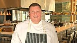 Image for Chef Jonathan Sobol's walnut-crusted pork tenderloin with Korean barbecue sauce