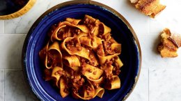 Image for Winter recipe: Lentil and mushroom bolognese from 'Everyday Mediterranean'