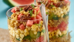 Image for Mapled ancient grain and watermelon salad