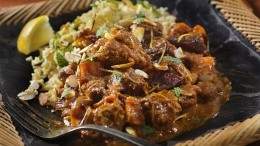 Image for Anna Olson's beef tagine on minted lemon couscous
