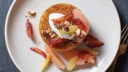 Image for Burdock & Co.'s olive oil cake, citrus salad, apricot kernel yogurt