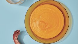 Recipe and imagery excerpted from Little Critics: What Canadian Chefs Cook for Kids Image for Make it at Home: Rogelio Herrera's carrot ginger soup