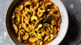 Recipe by Ruwanmali Samarakoon-Amunugama, from Milk, Spice and Curry Leaves, copyright © 2020 by Ruwanmali Samarakoon-Amunugama. Reprinted with permission of TouchWood Editions. Image for Cashew nut curry recipe form Milk, Spice and Curry Leaves cookbook