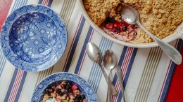 Image for Sneak Peek: Saskatoon and apple crumbly crisp from the Eat Alberta First cookbook