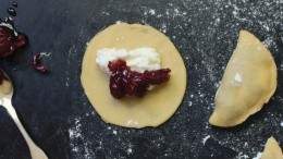 Image for Renée Kohlman's sour cherry and ricotta perogies