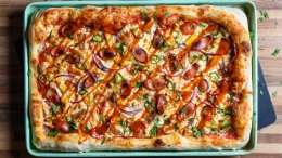 Image for Spicy Hawaiian chipotle BBQ turkey pizza