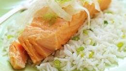 Ricardo's steamed salmon dish