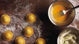 Image for Dirty Apron's arugula and goat cheese ravioli