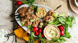 Image for Turkey Kofta Mezze Platter. 
