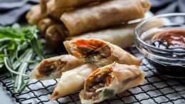 Image for Hoisin turkey spring rolls