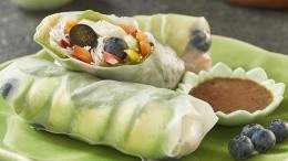Image for Vegetable blueberry spring rolls with B.C. blueberries