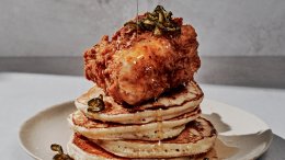 Image for Valentine Thomas shares her recipe for fried fish and pancakes with jalapeño honey