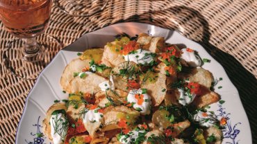 Image for Try Andrea Buckett's recipe for no-bake kettle chip nachos