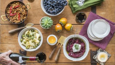 Image for Roasted Beet and Walnut Dip with Greek Yogurt and Za'atar from WhiteWater Cooks: Together Again cookbook