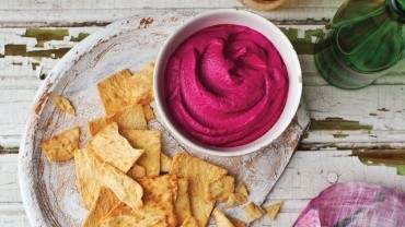 Image for A colourful and bold beet hummus from Batch cookbook