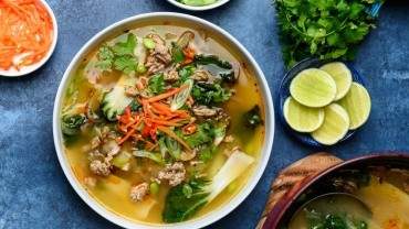Image for Chili lime ginger turkey soup