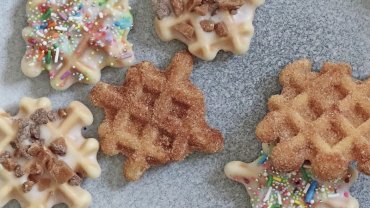 Image for Churro waffle cookies from the Cake and Loaf cookbook