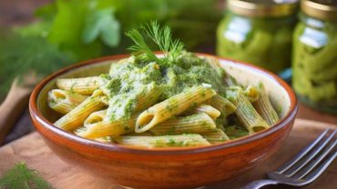 Image for Try out Dan Clapson's recipe for dill pickle pasta sauce