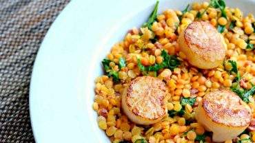 Ocean Wise scallops dish