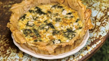 Image for Try this recipe for a wilted greens tart from 'The Side Gardener' cookbook
