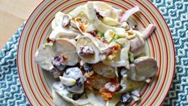 Image for Shaved fennel, bacon and potato salad