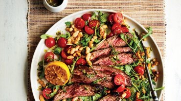 Image for Easy dinner recipe: Flank steak salad with crispy white beans