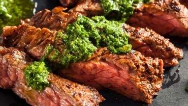 Urban Butcher flank steak with chimichurri