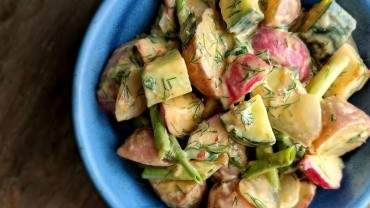 Image for Potato salad with fresh herb and hummus dressing