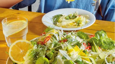 Image for Chef Cory Vitiello's recipe for fennel and zucchini salad