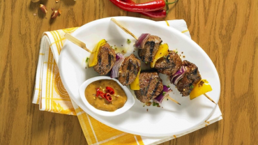Image for Beef skewers with peanut sauce