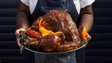 Image for Chef Suzanne Barr's whole jerk turkey
