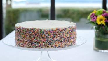 Image for The Teahouse's confetti cake