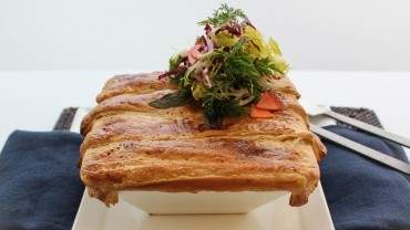 Image for Toben’s rabbit pot pie with salad