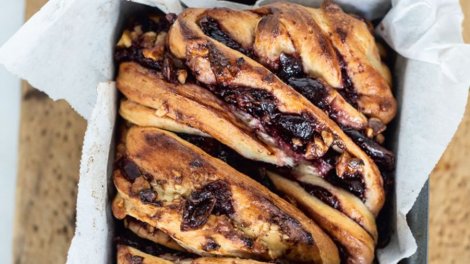 Image for Make this tasty cherry walnut babka from the 'Two Chefs in the Garden' cookbook
