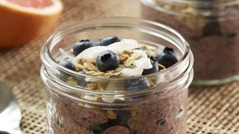 Image for Coconut chia pudding with grapefruit and B.C. blueberries