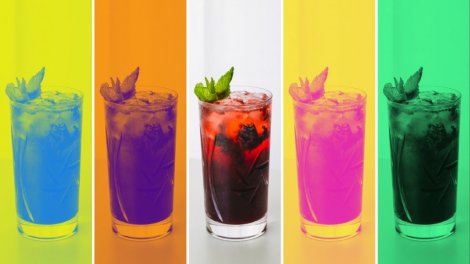 Image for Try this Gin Haskap Smash cocktail recipe from the cookbook 'Prairie'