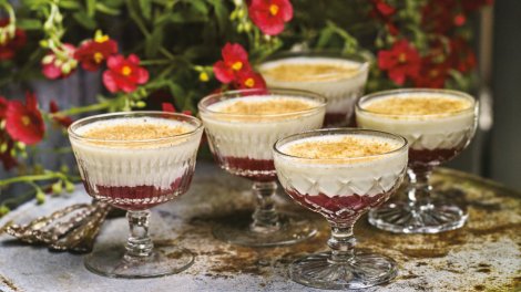 Image for Try this easy recipe for rhubarb panna cotta from Rosie Daykin's new cookbook