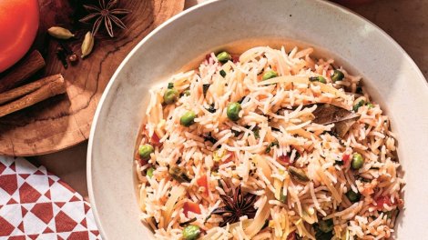 Image for Vijaya Selvaraju's easy recipe for tomato rice