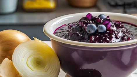 Image for Holiday recipe: Wild blueberry and onion chutney