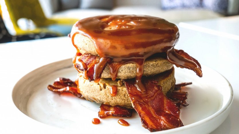 Image for Yellow Door Bistro's Stampede soufflé pancakes