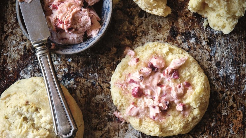 Image for Red Fife honey scones from Cedar and Salt cookbook