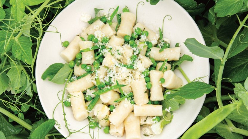Image for Araxi's ricotta gnudi with peas and mint
