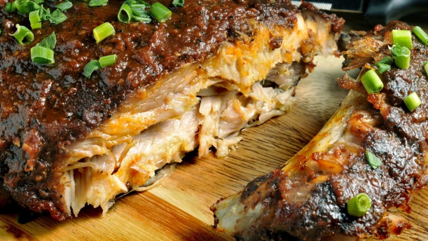 Urban Butcher Asian-style barbecued pork ribs. Urban Butcher Asian-style barbecued pork ribs.