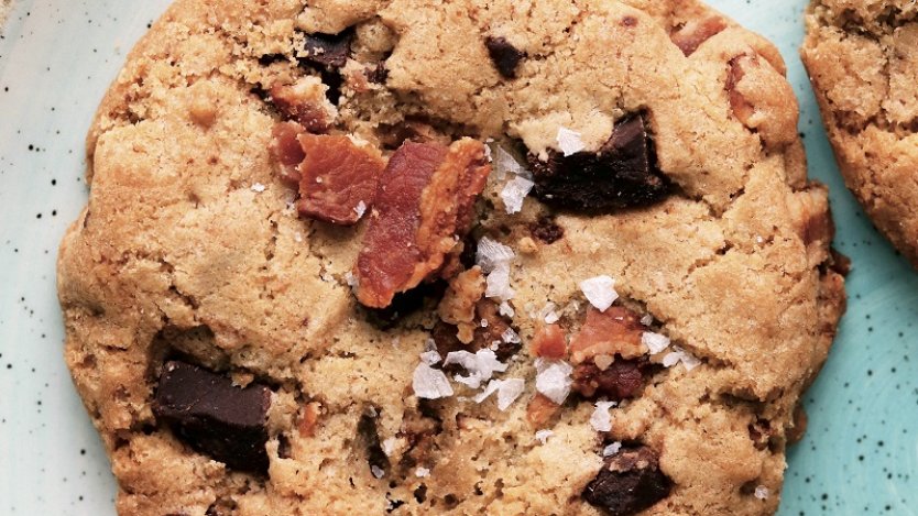 Image for Bacon chocolate chunk cookies from the Cake and Loaf cookbook