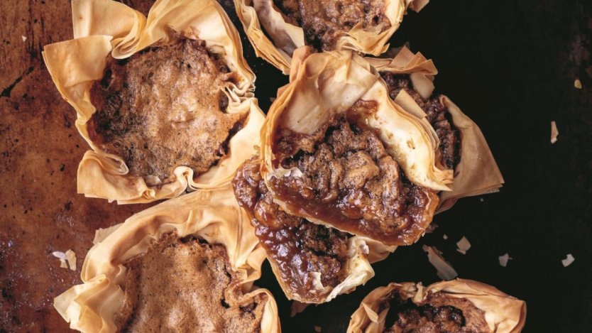 Recipe and images provided by Penguin Random House. Image for Try this tasty recipe for baklava butter tarts from 'My Cypriot Table'
