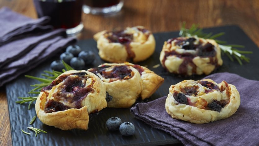 Image for Savoury scroll biscuit with B.C. blueberries