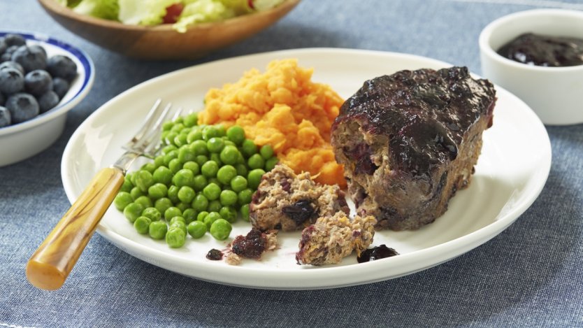 Image for Mini beef, blueberry and lentil meatloaf