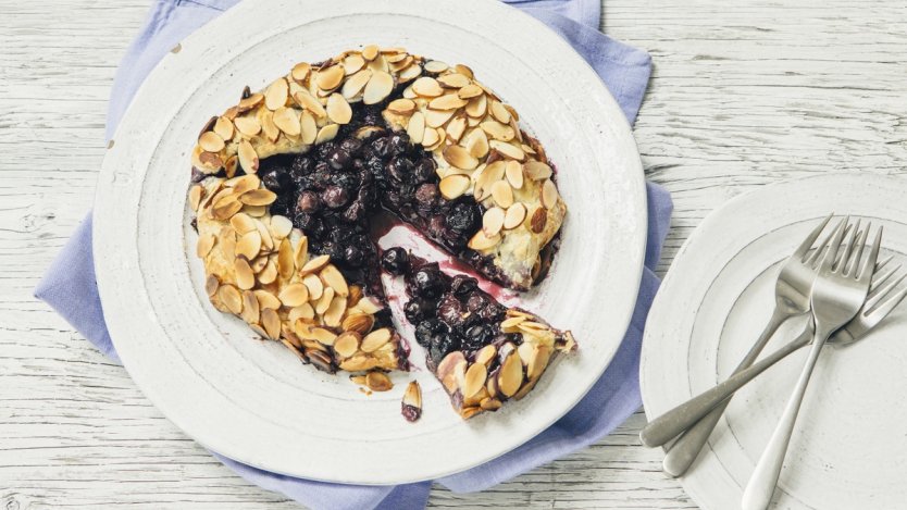Image for B.C. blueberry galette with almond crust