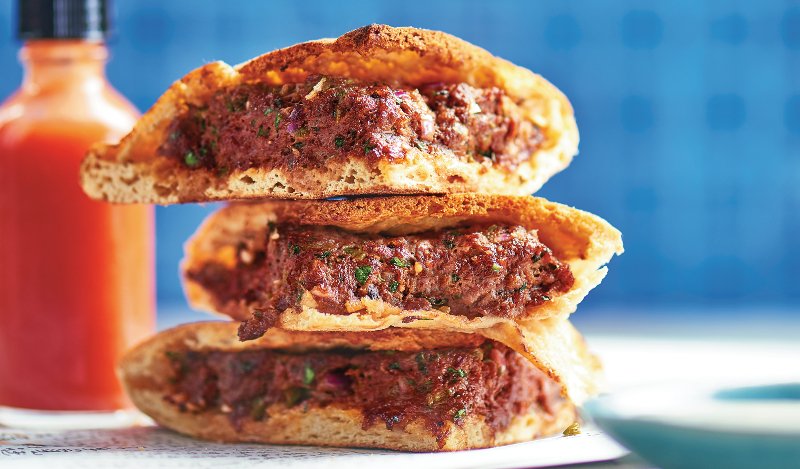 Image for Beef Hawawshi sandwiches from the Eat, Habibi, Eat! cookbook
